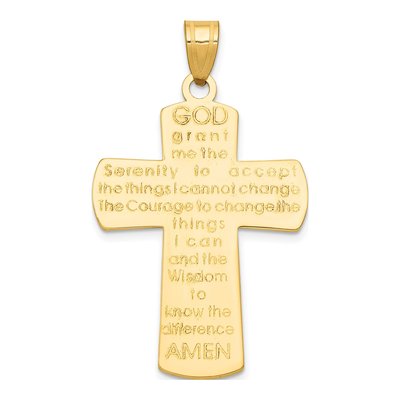 14K Yellow Gold Cross Pendant – view 4