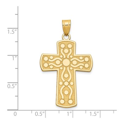 14K Yellow Gold Cross Pendant – view 5