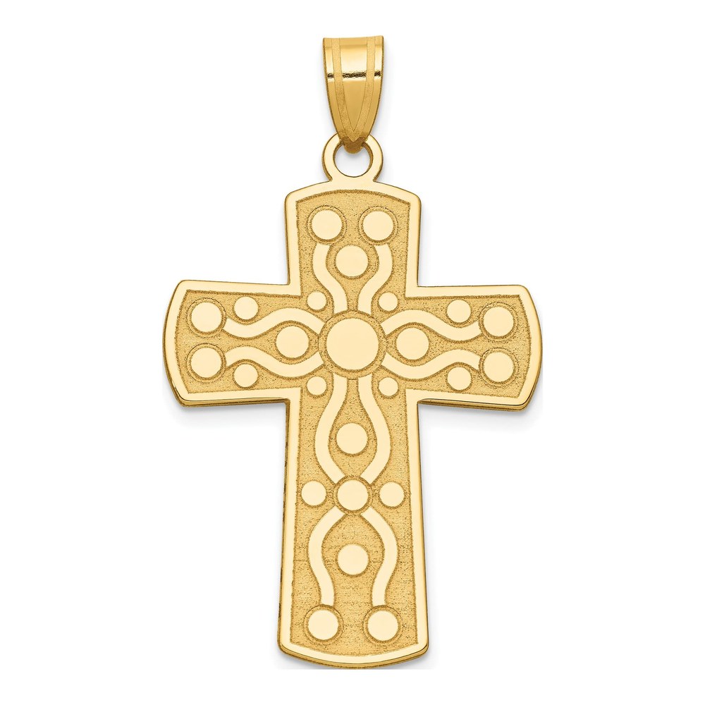 14K Yellow Gold Cross Pendant