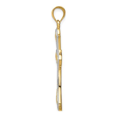 14K Yellow Gold Filigree Cross Pendant – view 2