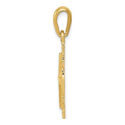 14K Yellow Gold Jerusalem Cross Pendant – view 3