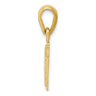 14K Yellow Gold Jerusalem Cross Pendant – view 3