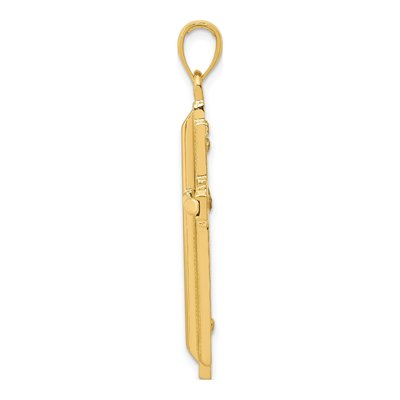 14K Yellow Gold Cross Pendant – view 3
