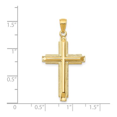14K Yellow Gold Cross Pendant – view 4