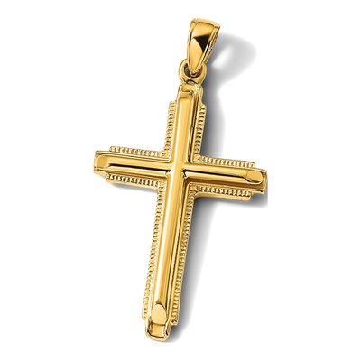 14K Yellow Gold Cross Pendant – view 5