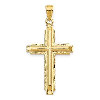 14K Yellow Gold Cross Pendant