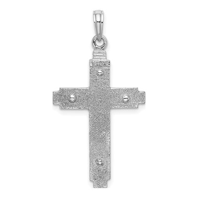 14K White Gold Cross Pendant – view 4