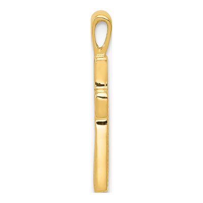 14K Yellow Gold Cut-Out Cross Pendant – view 3