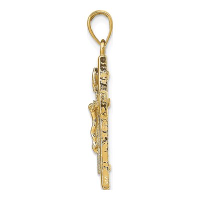14K Yellow Gold Crucifix Pendant – view 3