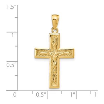 14K Yellow Gold Crucifix Pendant – view 4