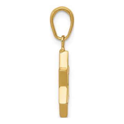 14K Yellow Gold Star of David Pendant – view 3
