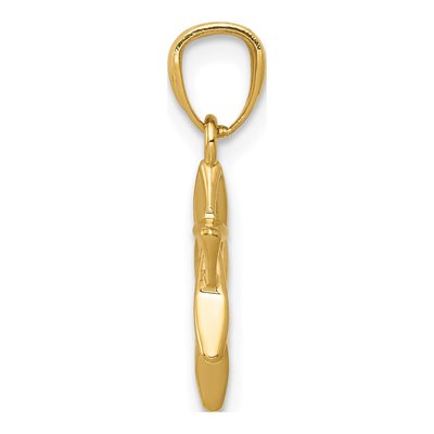 14K Yellow Gold Star of David Pendant – view 3