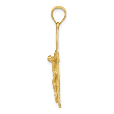 14K Yellow Gold Crucifix Pendant – view 3
