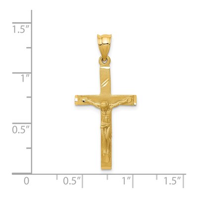 14K Yellow Gold Crucifix Pendant – view 4