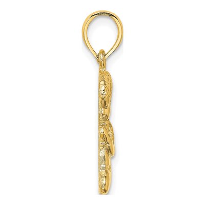 14K Yellow Gold Praying Boy Pendant – view 3