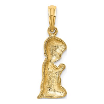 14K Yellow Gold Praying Boy Pendant – view 4