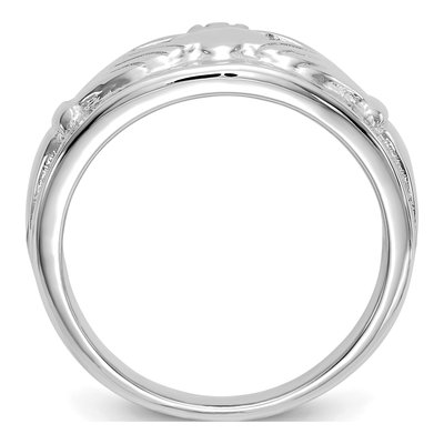 14K White Gold Claddagh Ring – view 3