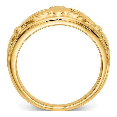 14K Yellow Gold Claddagh Ring – view 3