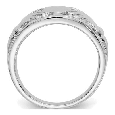 14K White Gold Claddagh Ring – view 3