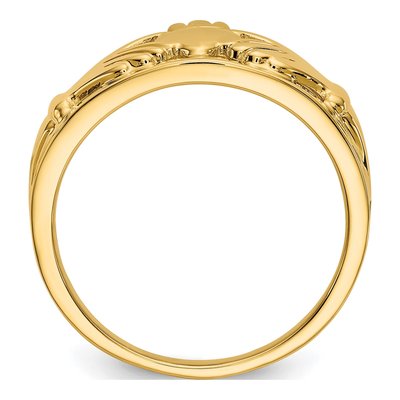 14K Yellow Gold Claddagh Ring – view 3