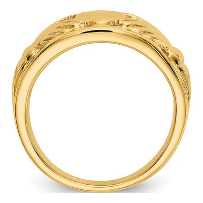 14K Yellow Gold Claddagh Ring – view 3
