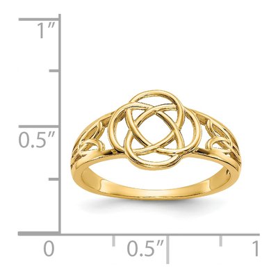 14K Yellow Gold Celtic Knot Ring – view 4