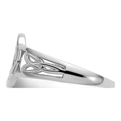 14K White Gold Celtic Knot Ring – view 5