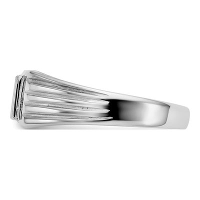 14K White Gold Kids' Square Signet Ring – view 5