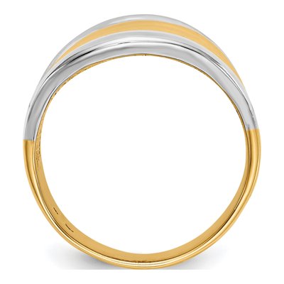 14K Yellow Gold Fancy Dome Ring – view 3