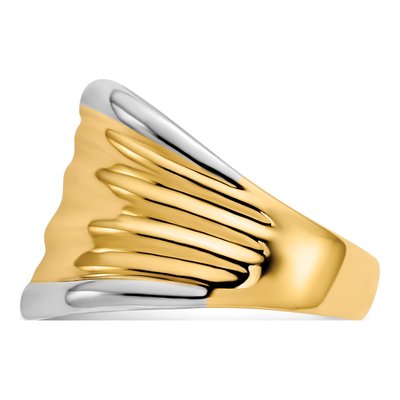 14K Yellow Gold Fancy Dome Ring – view 5