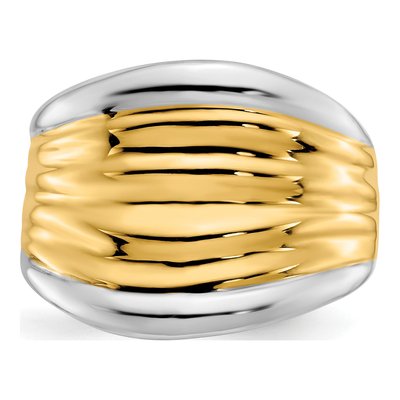 14K Yellow Gold Fancy Dome Ring – view 6