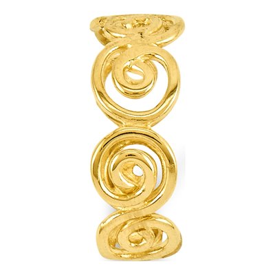 14K Yellow Gold Scroll Toe Ring – view 6
