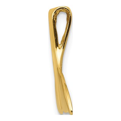 14K Yellow Gold Whale Tail Slide Pendant – view 3