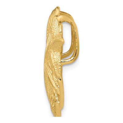 14K Yellow Gold Starfish Cluster Omega Slide Pendant – view 3