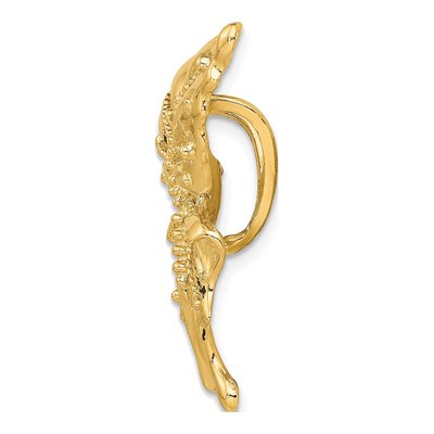 14K Yellow Gold Butterfly Omega Slide Pendant – view 3