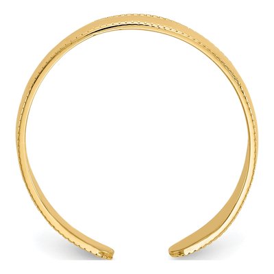 14K Yellow Gold Milgrain Toe Ring – view 3