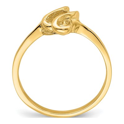 14K Yellow Gold Free Form Ring – view 3