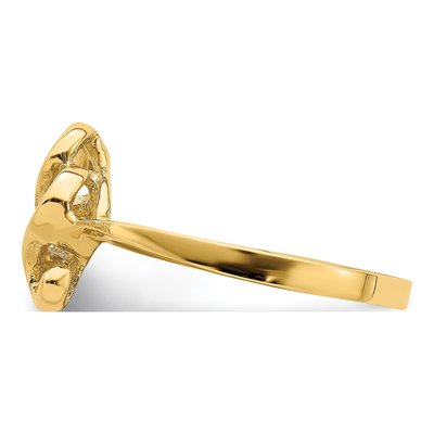 14K Yellow Gold Free Form Ring – view 4