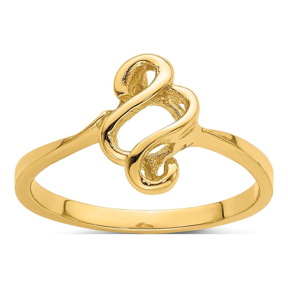 14K Yellow Gold Free Form Ring