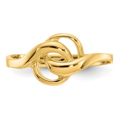 14K Yellow Gold Free Form Ring – view 5