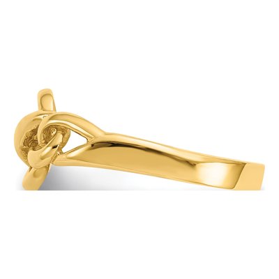 14K Yellow Gold Free Form Knot Ring – view 4