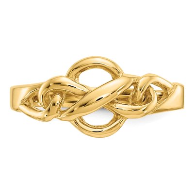 14K Yellow Gold Free Form Knot Ring – view 5