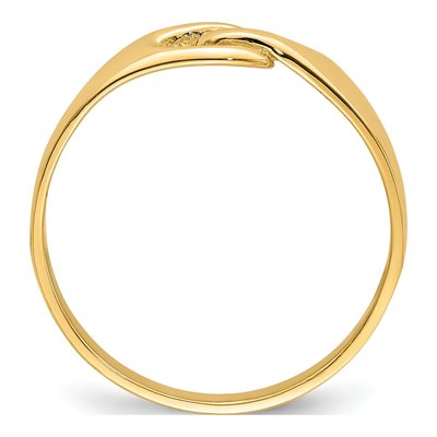 14K Yellow Gold Free Form Knot Ring – view 3