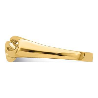 14K Yellow Gold Free Form Knot Ring – view 4
