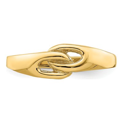 14K Yellow Gold Free Form Knot Ring – view 6
