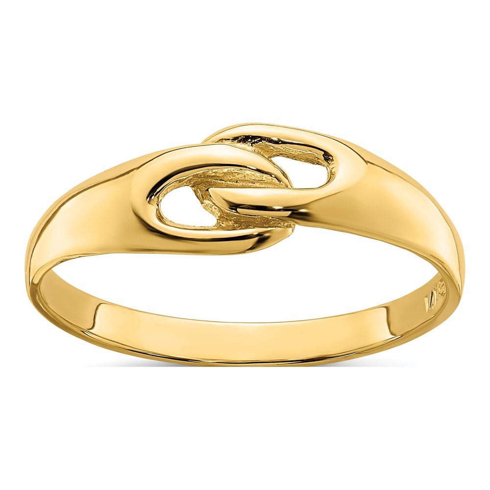 14K Yellow Gold Free Form Knot Ring