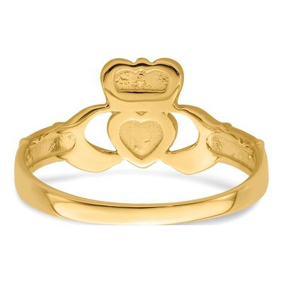 14K Yellow Gold Claddagh Ring – view 7