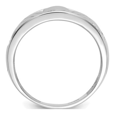 Men's 14K White Gold 24mm Claddagh Band – view 3