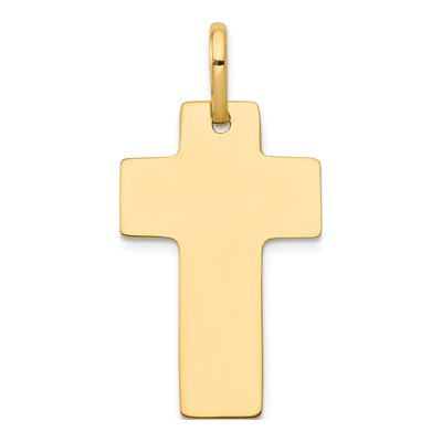 14K Yellow Gold Cross Pendant