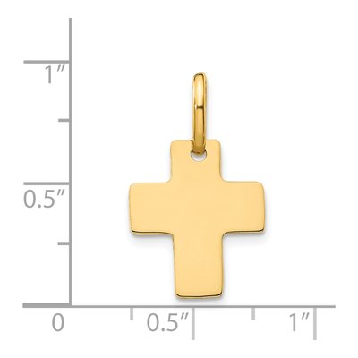 14K Yellow Gold Cross Pendant – view 4